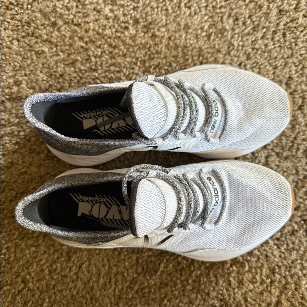 New Balance White and Gray Athletic Shoes